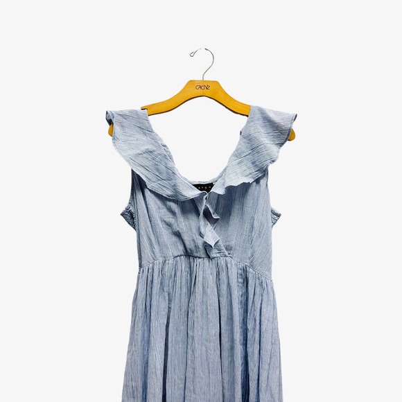 Hatch The Sarah Maternity Dress V Neck Smocked Ruffles - Picture 4 of 7